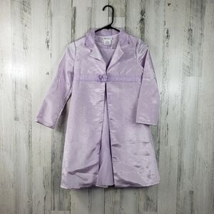 Girls Bonnie Jean lavender purple formal dress and jacket set size 10